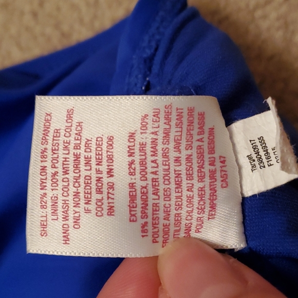 Xhilaration Blue Bikini Top XL - Picture 6 of 6